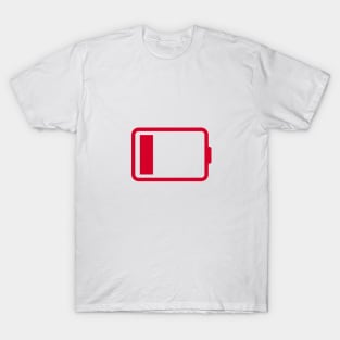 5% of battery T-Shirt